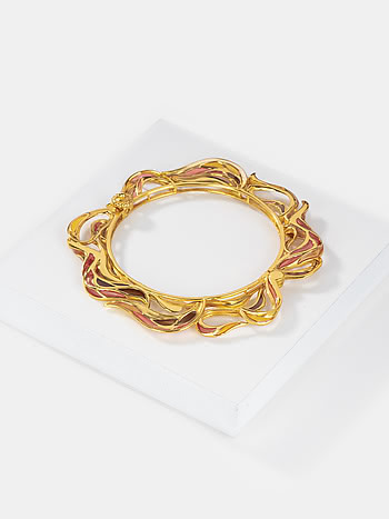 Forged by Barriers Bracelet in Gold Plated 925 Silver