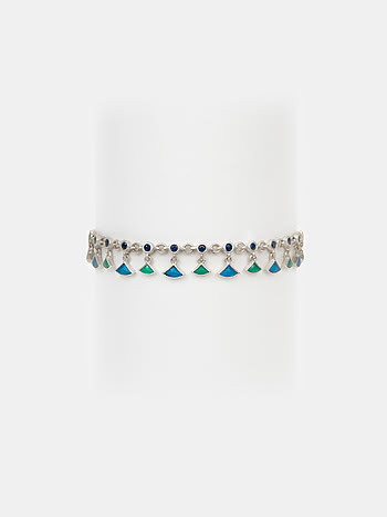 Oxidised Owning My Weird Humour Bracelet in 925 Silver