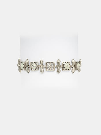 Chaukhdi Bracelet in Oxidised 925 Silver