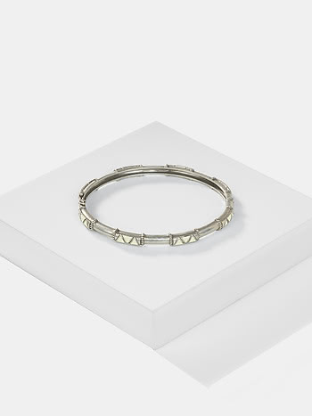 Trikon Bracelet in Oxidised 925 Silver