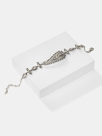 Jhatak Matak Bracelet in 925 Oxidised Silver