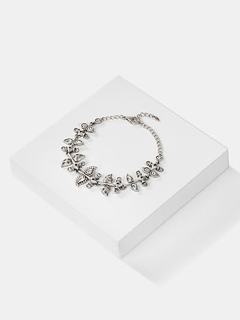 Sajna Sawarna Bracelet in 925 Oxidised Silver