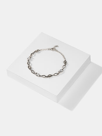 Lukka Chuppi Bracelet in 925 Oxidised Silver