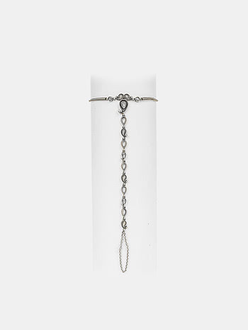 Latka Jhatka Hand Harness in 925 Oxidised Silver