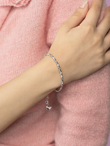 Bring in the Smiles Heart Bracelet in 925 Silver