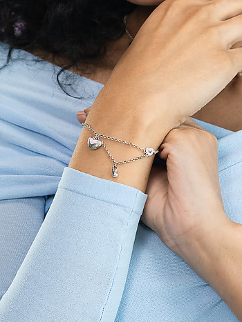 Bring in the Cheer Heart Bracelet in 925 Silver