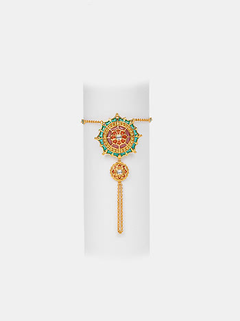 Shaadi Shringar Hand Harness in Gold Plated 925 Silver