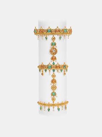 Shaadi Shringar Hand Cuff in Gold Plated 925 Silver