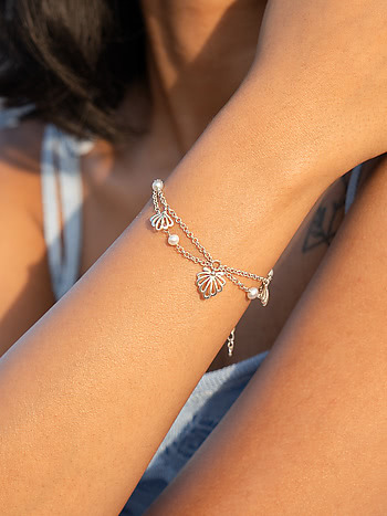 Shells On The Shore Bracelet in 925 Silver