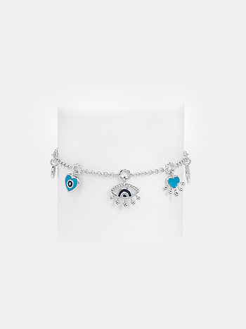 No Nazar Evil Eye Bracelet in 925 Silver