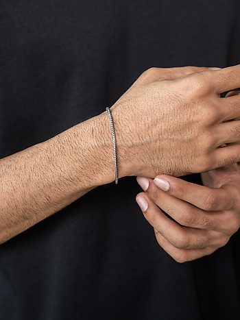 Paradox 9 Inches Men's Bracelet in 925 Silver