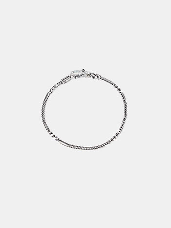 Knot 9 Inches Men's Bracelet in 925 Silver