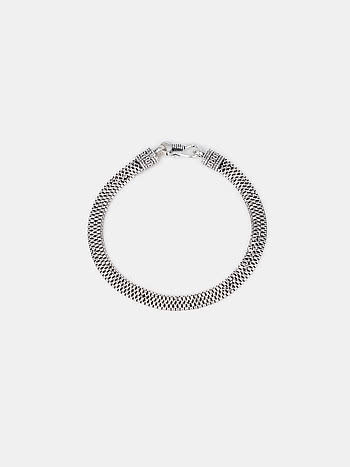 Rivet 9 Inches Men's Bracelet in 925 Silver