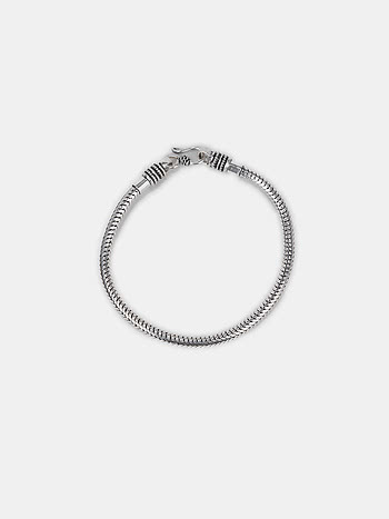 Flux 9 Inches Men's Bracelet in 925 Silver