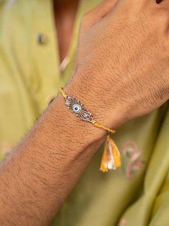 Timeless Tie 925 Silver Rakhi