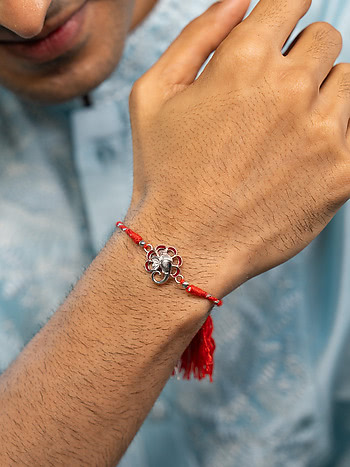 Ganesha 925 Silver Rakhi