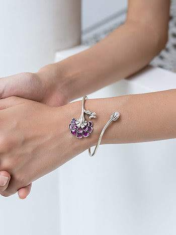 Phool Flexi Bracelet in 925 Silver