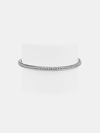 Flux 8 Inches Men's Bracelet in 925 Silver
