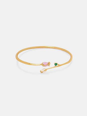 Rosa Bracelet Crafted in Gold Plated 925 Silver