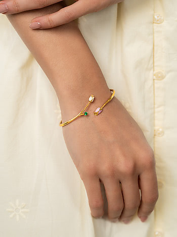 Rosa Bracelet Crafted in Gold Plated 925 Silver