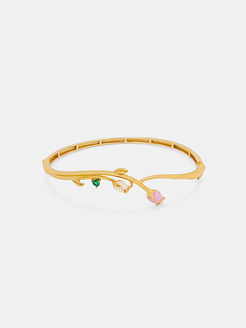 Roisin Rose Bracelet Crafted in Gold Plated 925 Silver