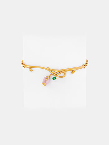 Rose Bracelet Crafted in Gold Plated 925 Silver