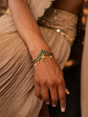 Dil Shagna Da Bracelet In Gold Plated 925 Silver