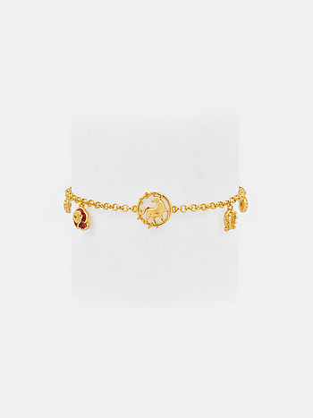 Taurus 925 Gold Plated Silver Bracelet