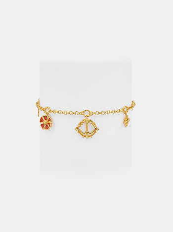 Sagittarius 925 Gold Plated Silver Bracelet