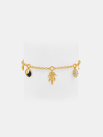 Gemini 925 Gold Plated Silver Bracelet