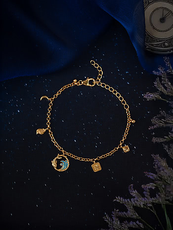 Pisces 925 Gold Plated Silver Bracelet