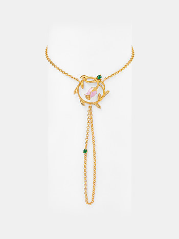 Meigui Rose Bracelet Crafted in Gold Plated 925 Silver