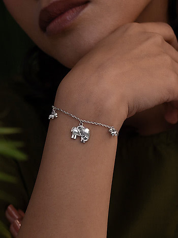 The Compassionate Elephant Bracelet Crafted in 925 Silver