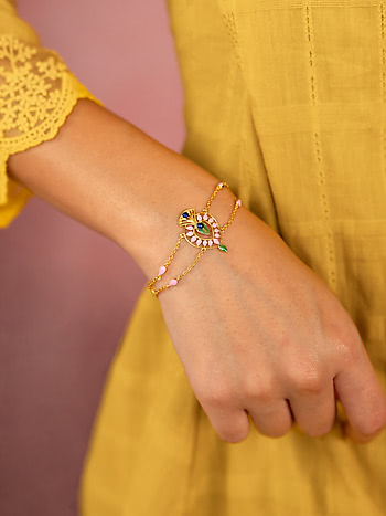Mukut Dyuti Bracelet in Gold Plated 925 Silver