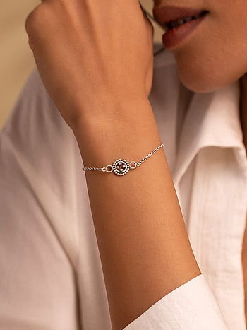 Intrigue Bracelet in Oxidised 925 Silver