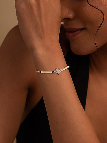Kala-Nidhi Bracelet in Oxidised 925 Silver