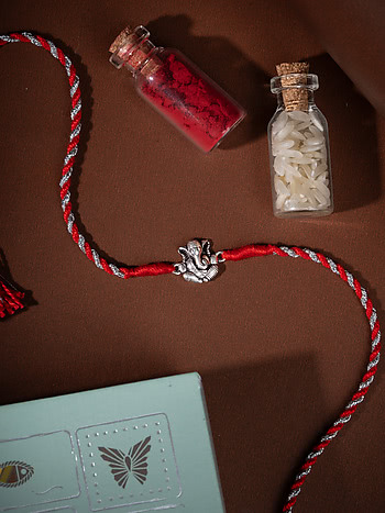 Avighna Ganesh 925 Silver Rakhi