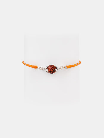 Rudraksh 925 Silver Rakhi
