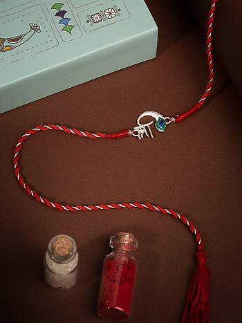 Shri Pankh 925 Silver Rakhi