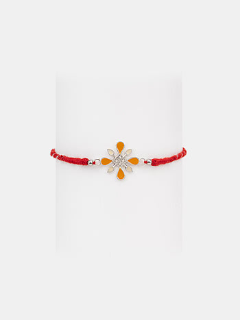 Kolam Rangoli 925 Silver Rakhi
