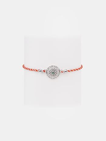Kolam Flower 925 Silver Rakhi