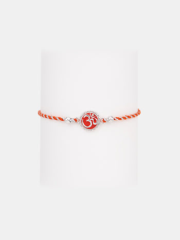 Om 925 Silver Rakhi