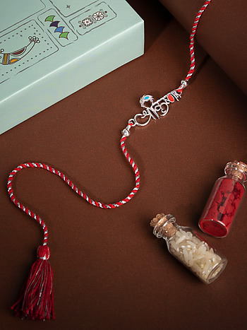 Shri Krishna 925 Silver Rakhi