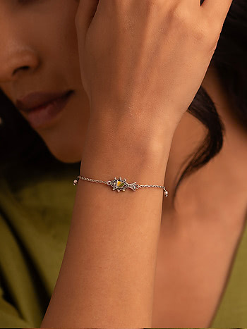 Chuno Maach Bracelet in Oxidised 925 Silver