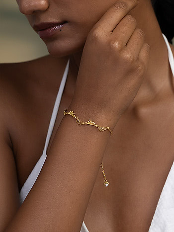 Rising Vine Bracelet in Gold Plated 925 Silver
