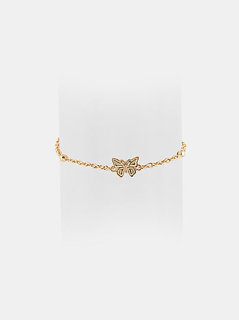 Social Butterfly Bracelet in Gold Plated 925 Silver For Kids