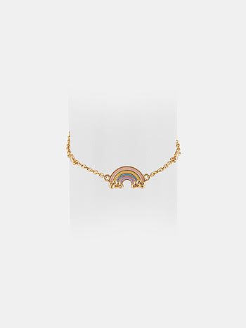Rainbow Hug Bracelet in Gold Plated 925 Silver For Kids