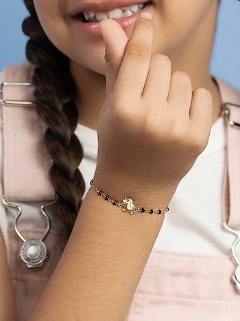 Little Pony Bracelet in Gold Plated 925 Silver For Kids