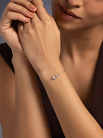 Tapered Dew Bracelet in 925 Silver