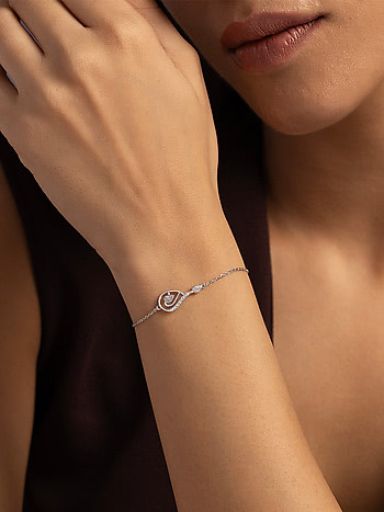 Raindrop Bracelet in 925 Silver